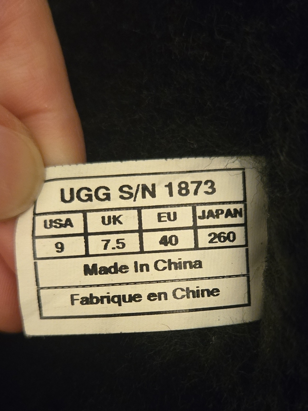 UGG Tall Black Button-Accent Suede Winter Boots - Picture 9 of 9